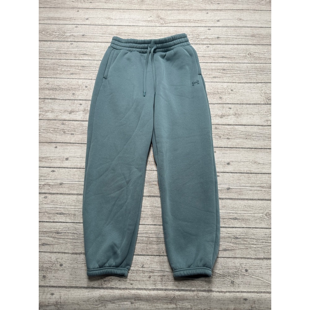 Under Armour Joggers Women's Small Teal Loose Fleece Lined Athletic Training Gym